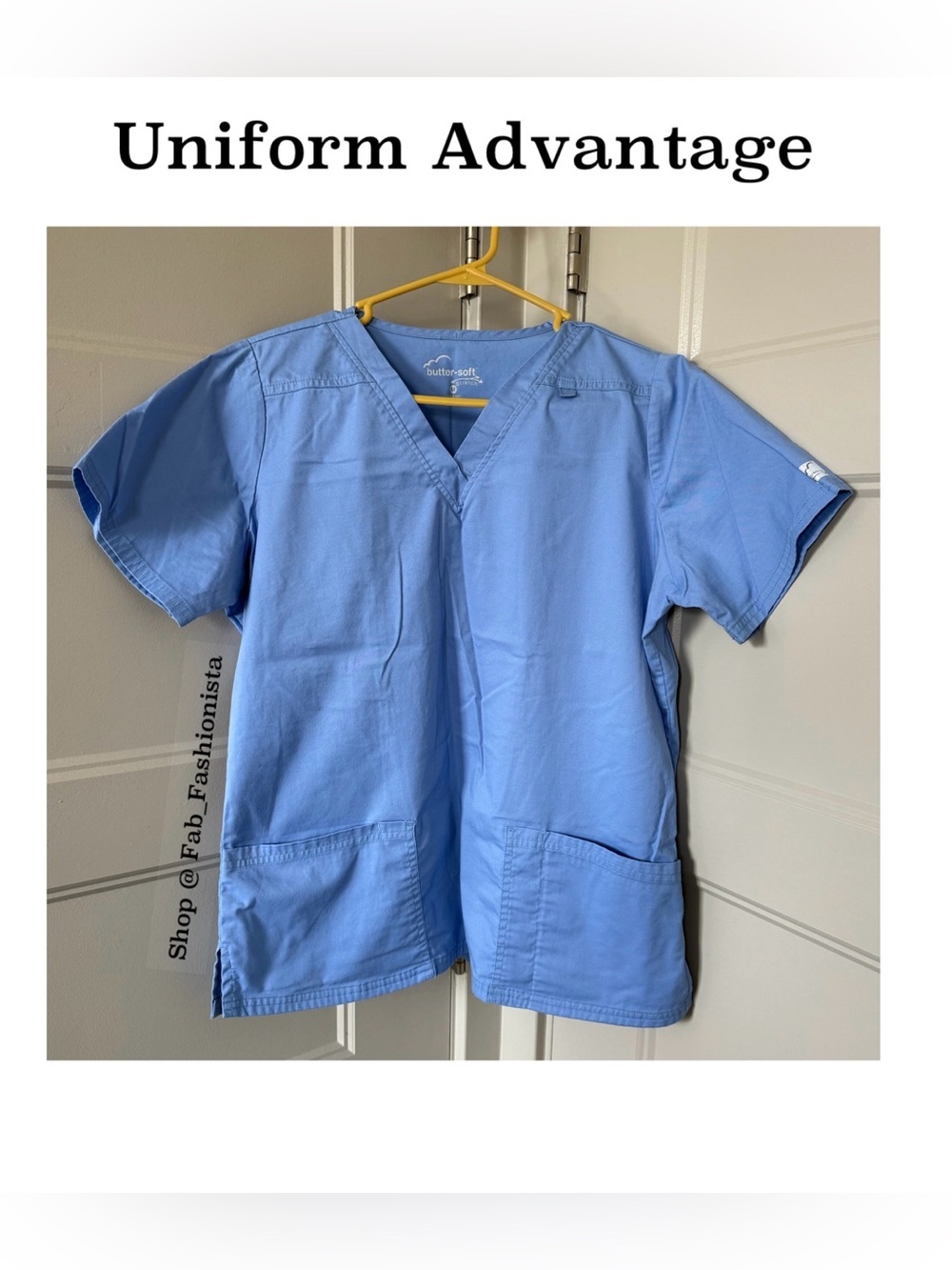 💰 UA Scrub Top Ceil Blue size Medium butter soft stretch